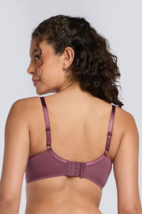 Amante Solid Padded Wirefree Casual Chic T-Shirt Bra - Hawthorn Rose — thumbnail 3